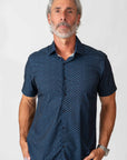 Short Sleeve Core Geo - Blue Anchor