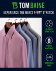 Mini Plaid Dress Shirt - Pin Check Blue