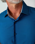 Short Sleeve Core Geo - Blue Grid