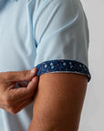 Short Sleeve Core Geo - Sky Grid