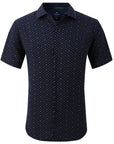 Short Sleeve Core Geo - Blue Anchor