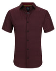 Short Sleeve Core Geo - Burgundy Matrix