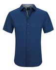 Short Sleeve Core Geo - Blue Grid