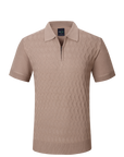 Amolde Knit Polo - Tan