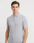 Positano Knit Polo - Grey