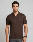 Bellagio Knit Polo - Brown