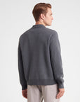 Knit Button-Down Cardigan - Grey