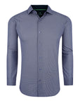 Mini Plaid Dress Shirt - Pin Check Navy