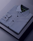 Mini Plaid Dress Shirt - Pin Check Navy