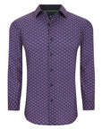 Pattern Performance Dress Shirt - Flamingo Business