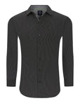 Core Geo Prints Performance Dress Shirt - Black Splatter