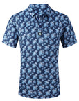 Men's Performance 4-Way Stretch Golf Polo Navy