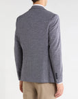 Waffle Sport Coat - Med Blue
