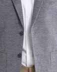 Waffle Sport Coat - Med Blue