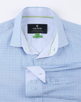 UN-Solid Stretch - Gingham Blue
