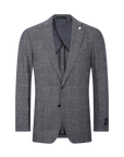 Gunn Plaid Sport Coat - Silver