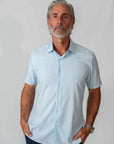 Short Sleeve Core Geo - Sky Grid