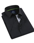 Short Sleeve Core Geo - Black Sky Grid