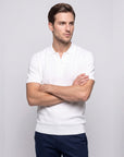 Sorrento Knit Polo - White