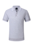 Positano Knit Polo - Grey