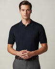 Lucca Knit Polo - Navy