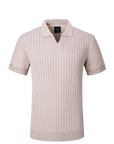 Lucca Knit Polo - Tan