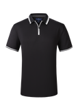 Soft Touch Performace Zip-Up Polo - Black
