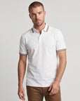Soft Touch Performace 3 Buttons Polo - White