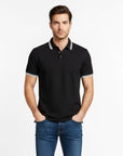 Soft Touch Performace 3 Buttons Polo - Black