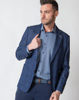 Macloe Plaid Sport Coat - Blue