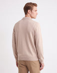 Knit Button-Down Cardigan - Beige