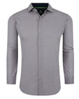 Mini Plaid Dress Shirt - Pin Check Black