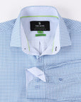 UN-Solid Stretch - Gingham Blue