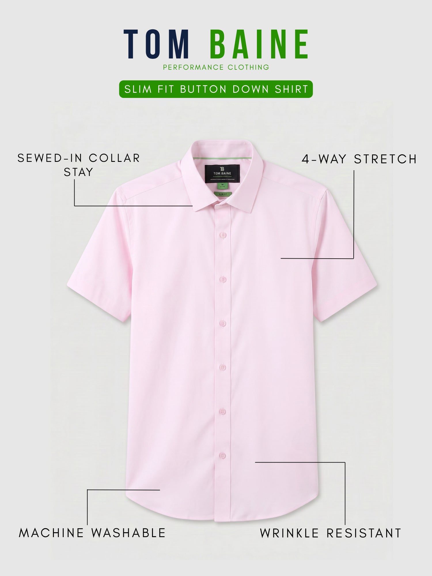 Short Sleeve Core Solid - Pink