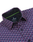 Pattern Performance Dress Shirt - Flamingo Business