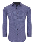 Pattern Performance Dress Shirt - Matrix Red/Blue