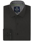 Core Geo Prints Performance Dress Shirt - Black Splatter