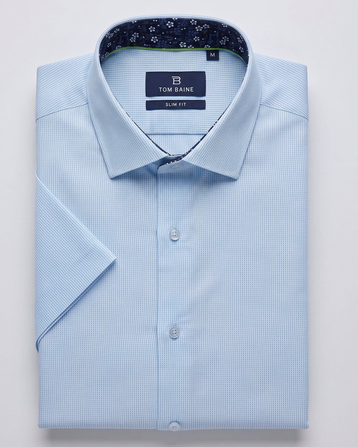 Short Sleeve Core Geo - Sky Grid