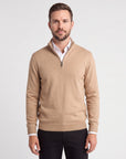 1/4 Zip Cashmere Feel Sweater