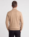 1/4 Zip Cashmere Feel Sweater