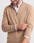 1/4 Zip Cashmere Feel Sweater