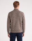 Full Zip Sweater - Brown