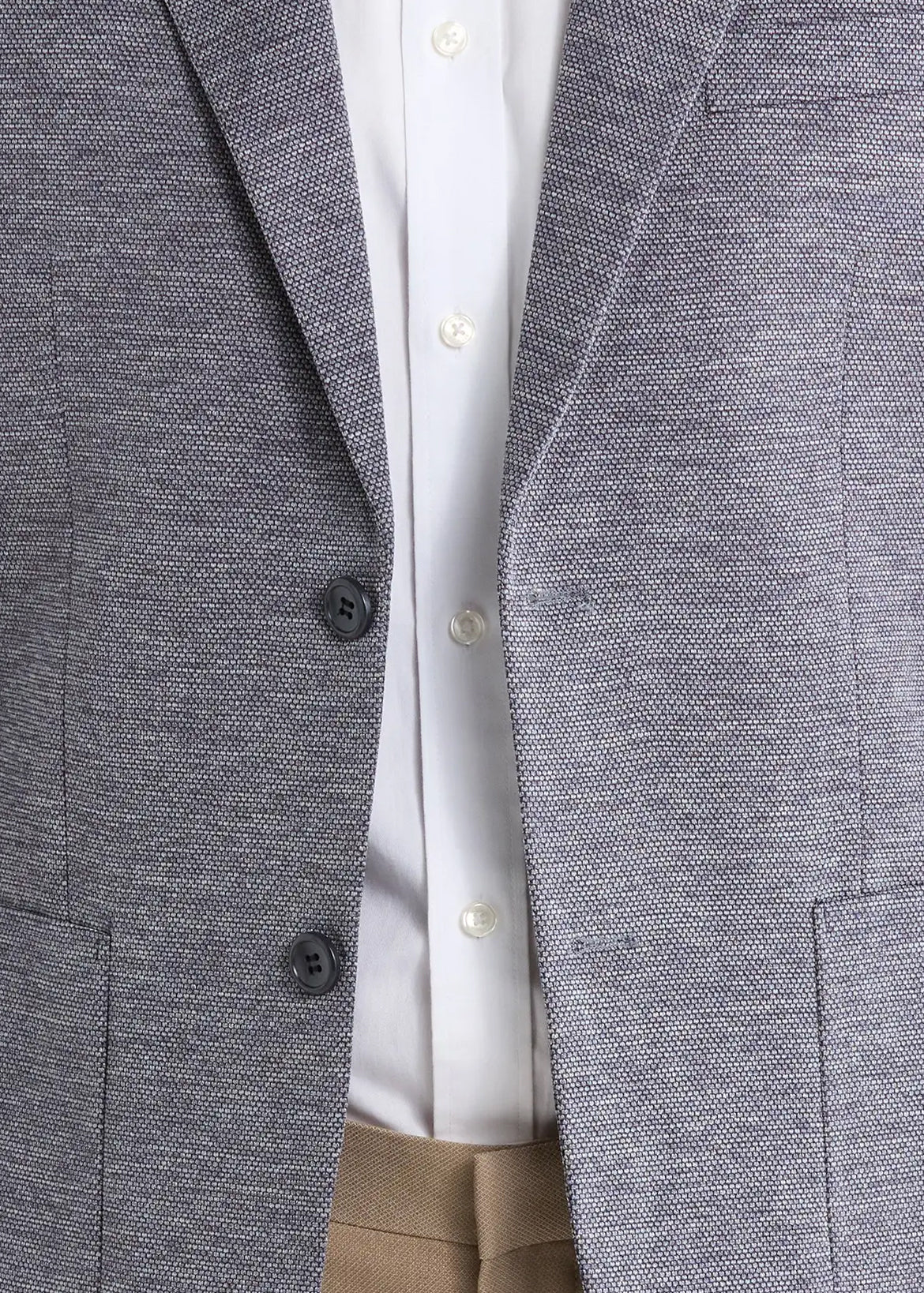 Waffle Sport Coat - Med Blue
