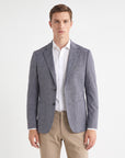 Waffle Sport Coat - Med Blue
