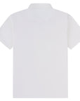 Half Zip Performance Polos (White)