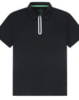 Half Zip Performance Polos (Black)